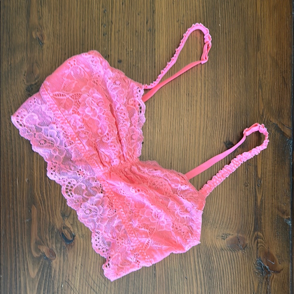 Victoria's Secret Coral Lace Bandeau